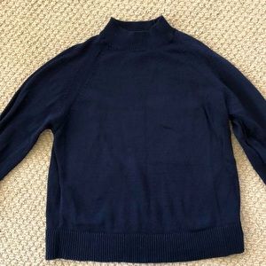 Everlane cotton mock neck sweater